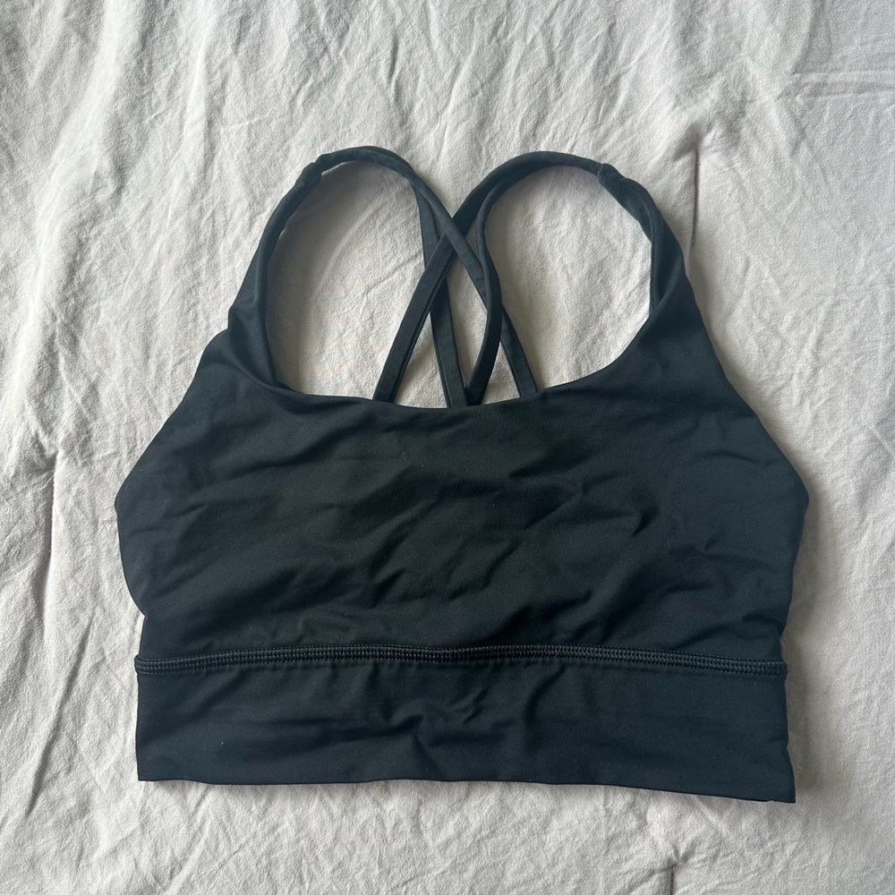 Black Lululemon Energy Bra